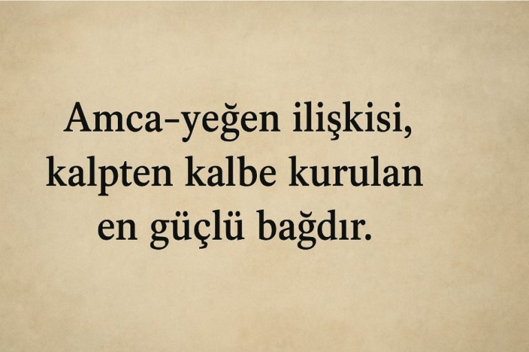 amca sözleri